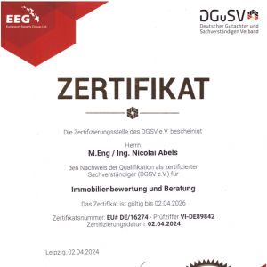 Urkunde Nicolai S. Abels Deutscher Gutachter und Sachverständigen Verband DGuSV Nicolai Abels Immobiliengutachter für Immobilienbewertung Diez Limburg Wiesbaden Mainz Frankfurt Offenbach Hanau Kelkheim Hochheim Königstein Kronberg Idstein Montabaur Koblenz Bendorf Neuwied Lahnstein Bonn Köln Urkunde Nicolai S. Abels Deutscher Gutachter und Sachverständigen Verband DGuSV Nicolai Abels Immobiliengutachter für Immobilienbewertung Diez Limburg Wiesbaden Mainz Frankfurt Offenbach Hanau Kelkheim Hochheim Königstein Kronberg Idstein Montabaur Koblenz Bendorf Neuwied Lahnstein Bonn Köln